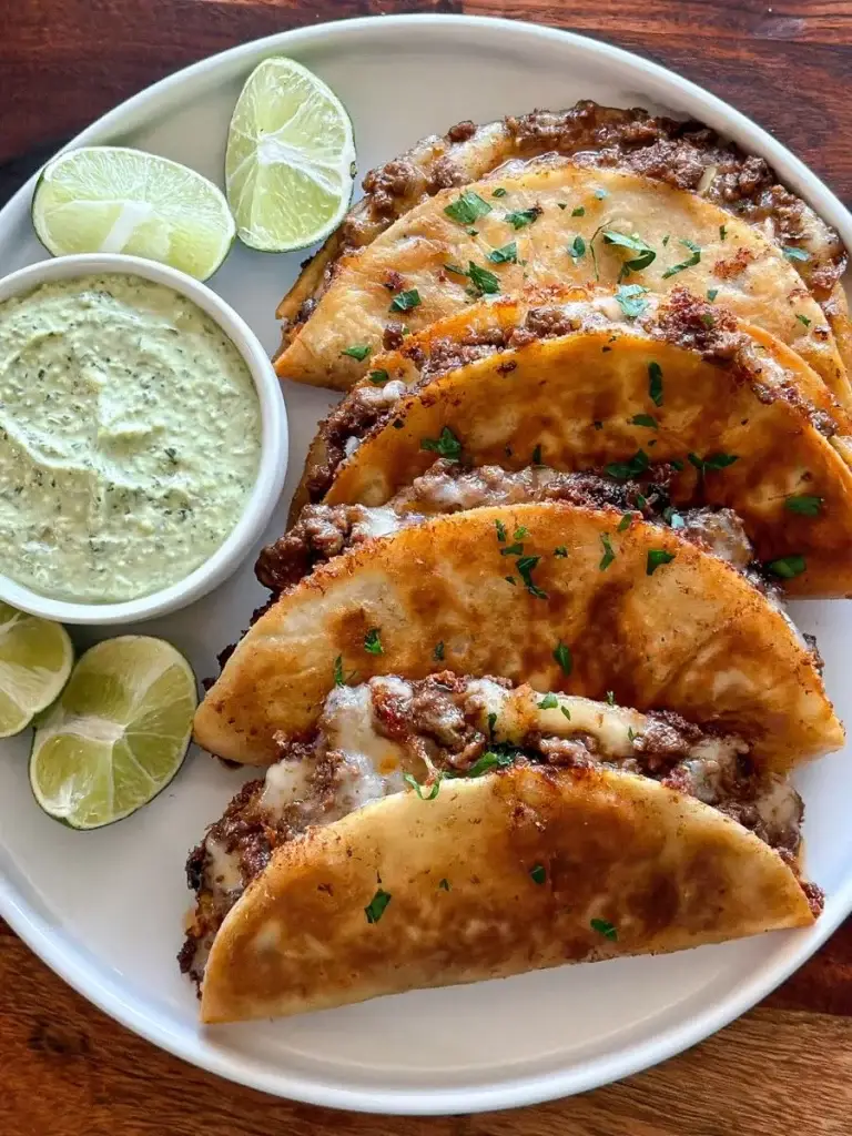Tacos halal croustillants : bœuf épicé, fromage fondant et plaisir garanti