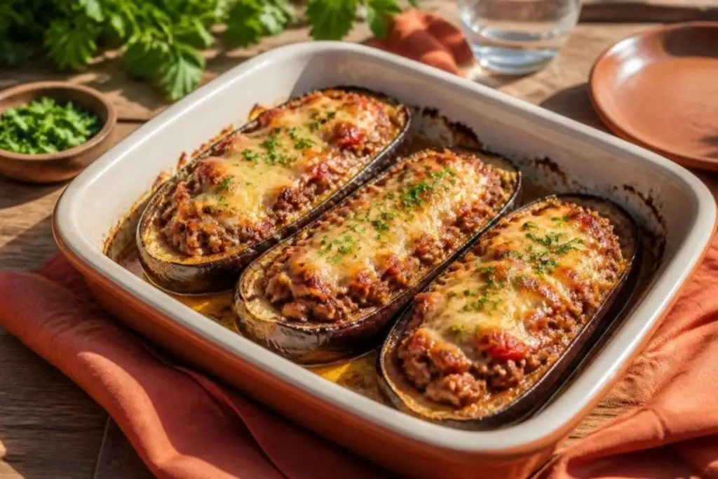 Aubergines farcies à la viande hachée – recette Lyon Food Lovers