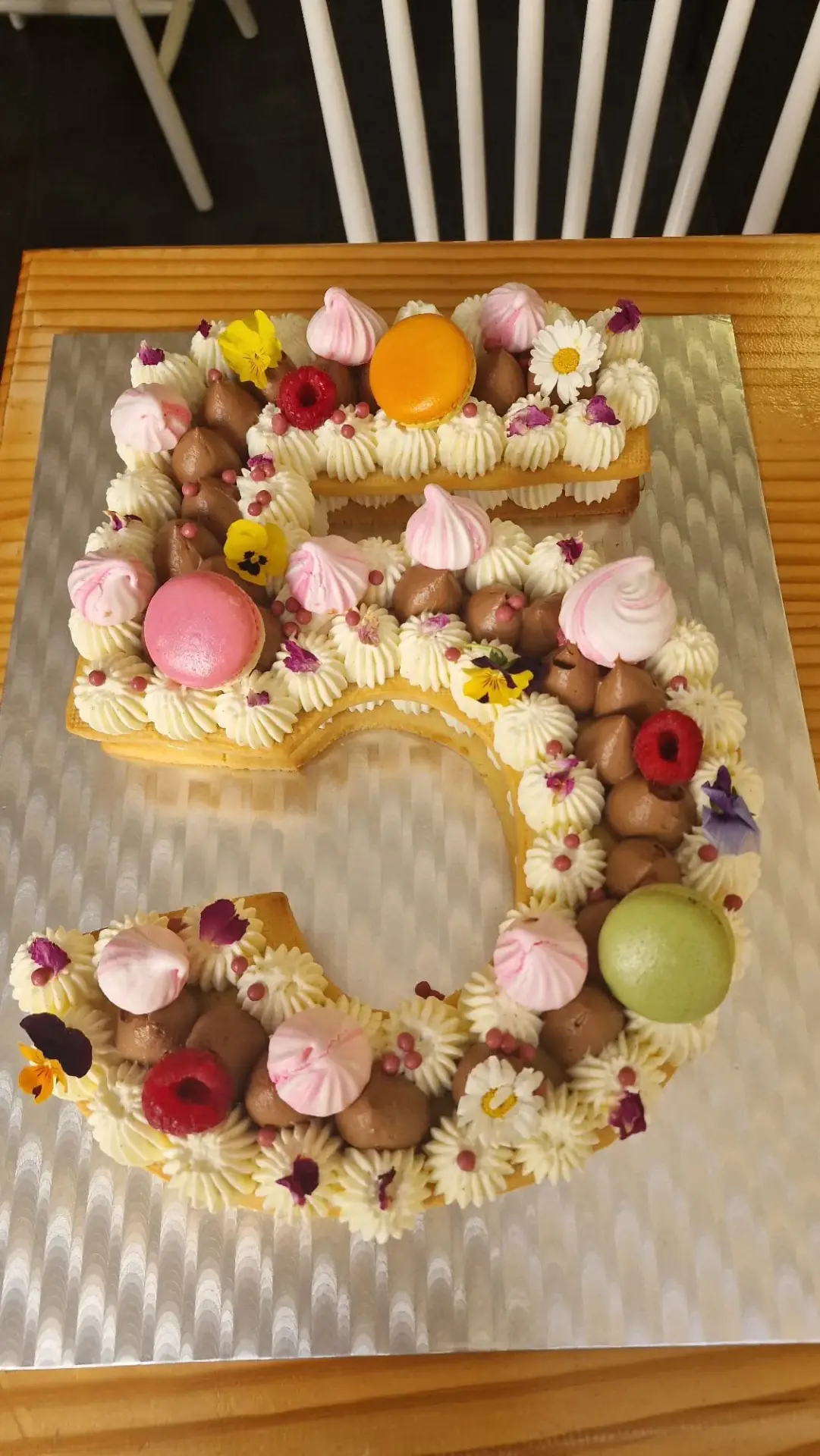 Number cake personnalisé Chez Sara, pâtisserie à Lyon