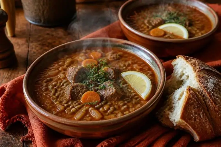 Chorba aadess : la soupe de lentilles à l’agneau qui tient au corps les soirs d’hiver