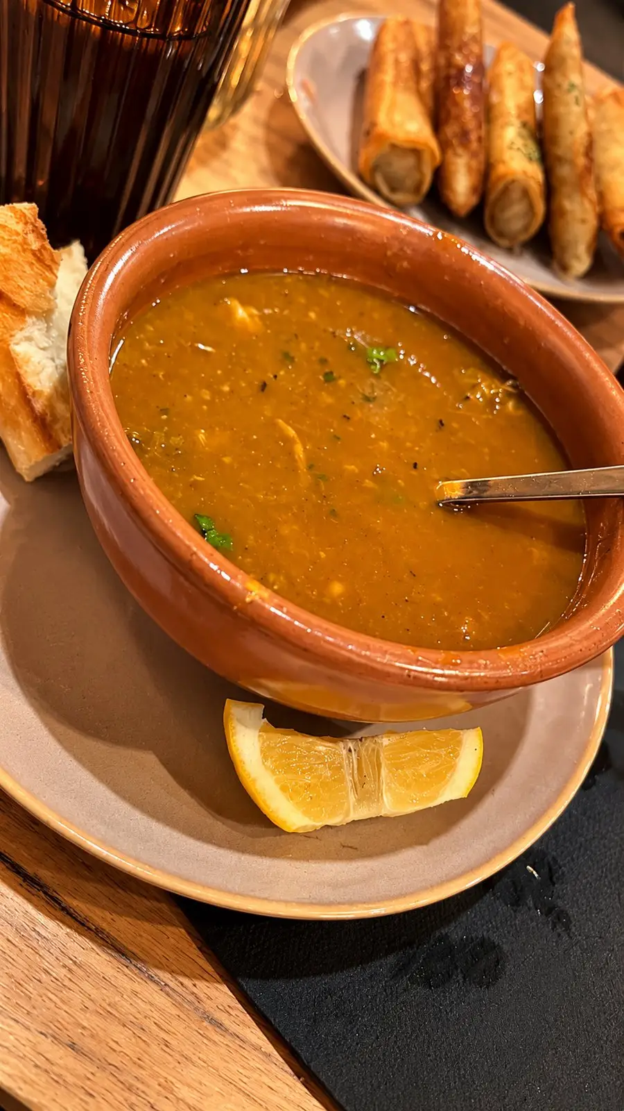 Chorba et bricks croustillantes chez Dihya à Vénissieux