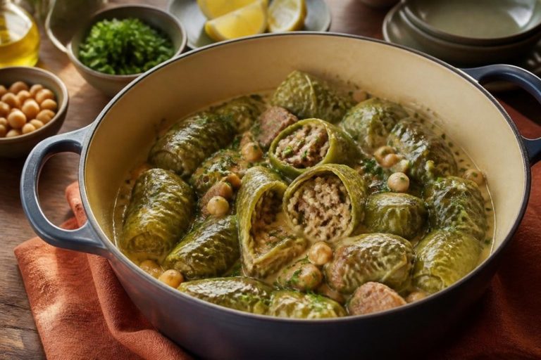 Dolma krombet : les feuilles de chou farcies qui mijotent dans une sauce à la cannelle