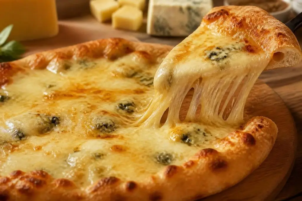 Pizza quatre fromages – recette Lyon Food Lovers