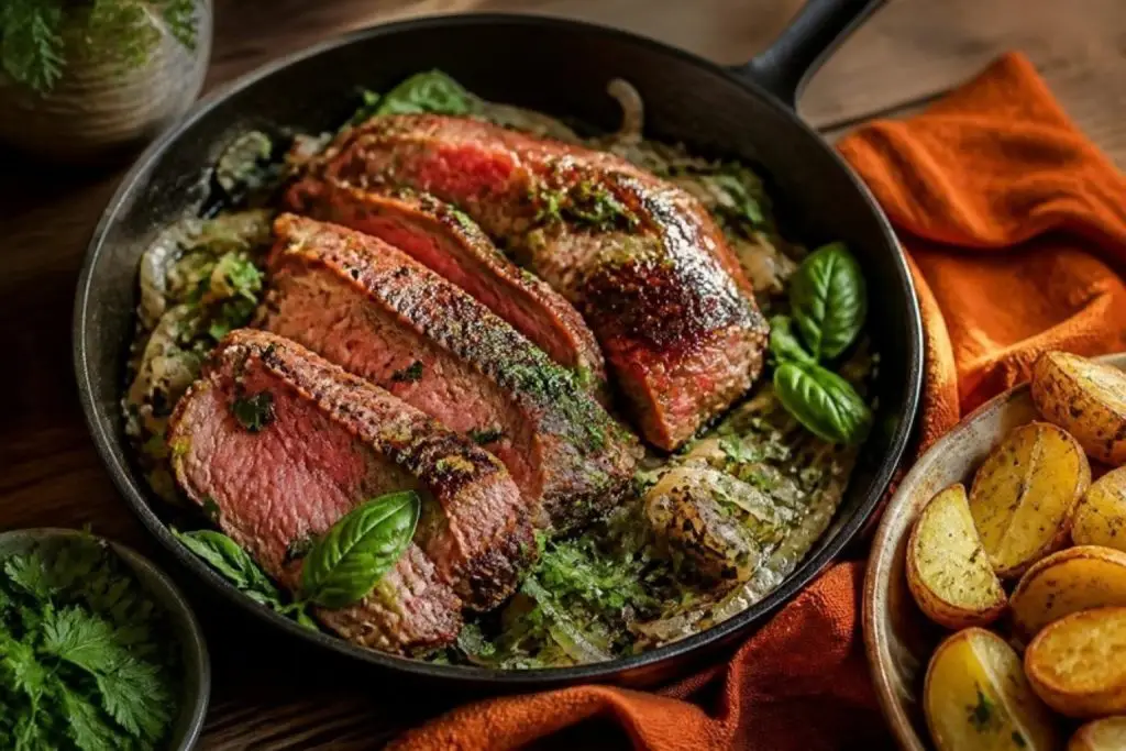 Tranches de gigot aux herbes – recette Lyon Food Lovers